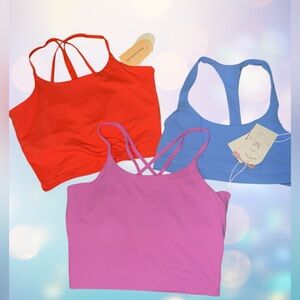 Blogilates Bundle - 3 piece Size Large - 3 Different Sports Tops - dance bundle